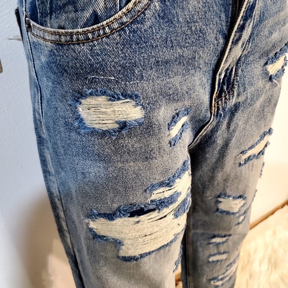 Fashion Nova Womans Jeans Medium-Wash Size 5 - Picture 3 of 14